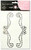 Brackets Fancy - Silver Rhinestone LRG Pair - Self Adhesive