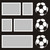 Soccerballs - 12x12 Overlay