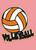 Volleyball with Ball - Die Cut