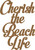 Cherish the Beach Life - Chipboard Quote