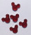Mickey Cabochons 5 Pack - Red Rhinestones