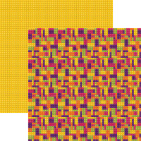 BLOCK PARTY # 7 - 12 X 12 SCRAPBOOK PAPER