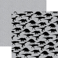 DINOSAURS - 12 X 12 SCRAPBOOK PAPER