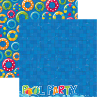 POOL PARTY - 12 X 12 SCRAPBOOK PAPER