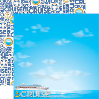 CRUISE 2 - 12 X 12 SCRAPBOOK PAPER