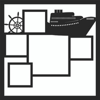 JUST CRUISE - 12 X 12 SCRAPBOOK OVERLAY