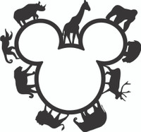 MOUSE EARS WITH ANIMALS