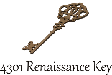 Renaissance Key - Chipboard - Want2Scrap