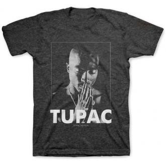 2Pac (Tupac) - Praying Charcoal T-Shirt
