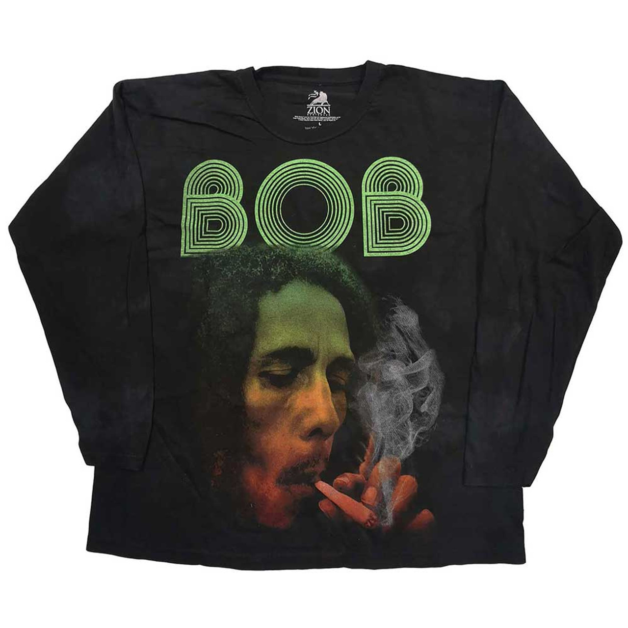 Bob Marley - Long Sleeved Smoke Gradient T-Shirt