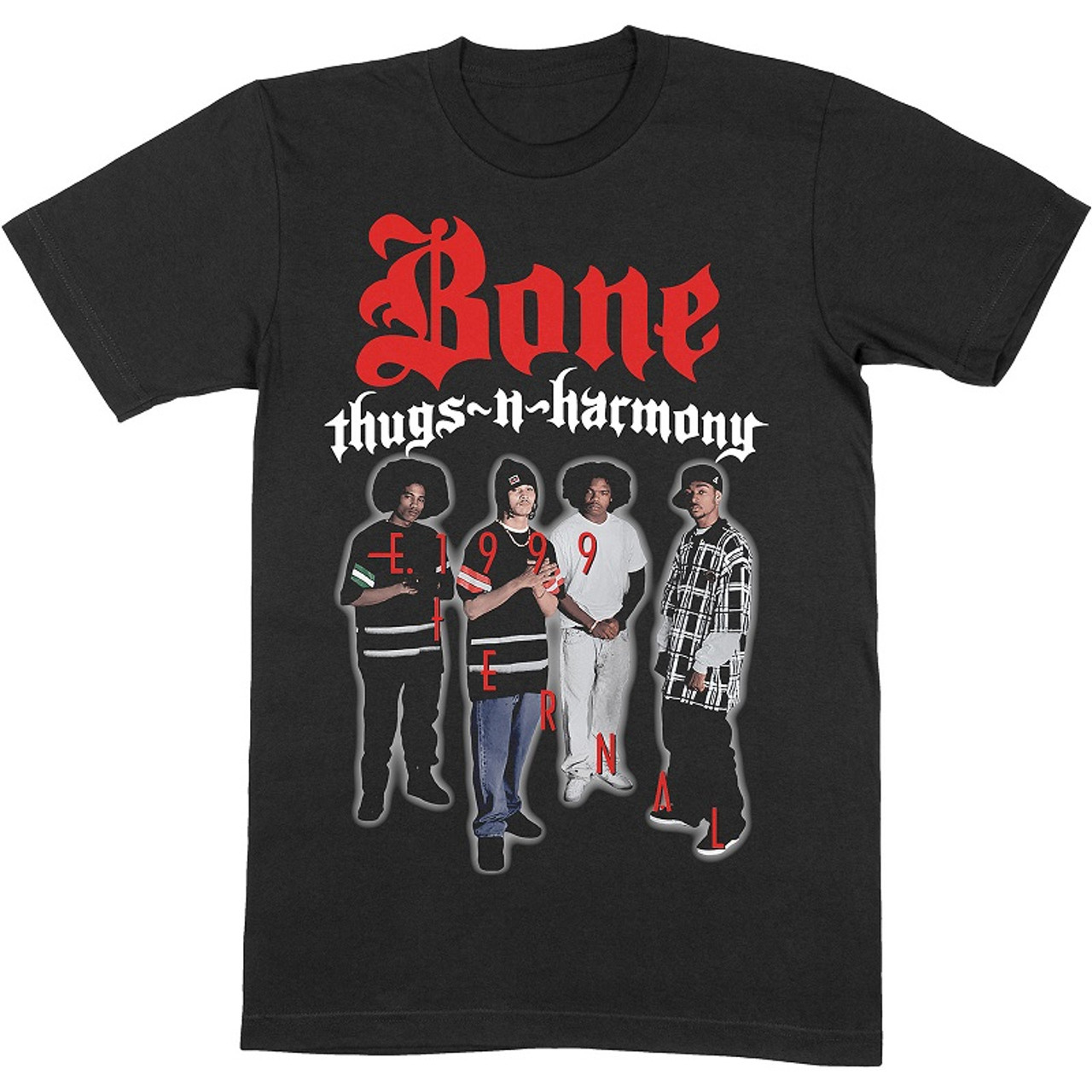 レア★Bone Thugs N Harmony バンド BAND Tシャツ RAP TEES Bone Thugs-N-Harmony - E. 1999 T-Shirt