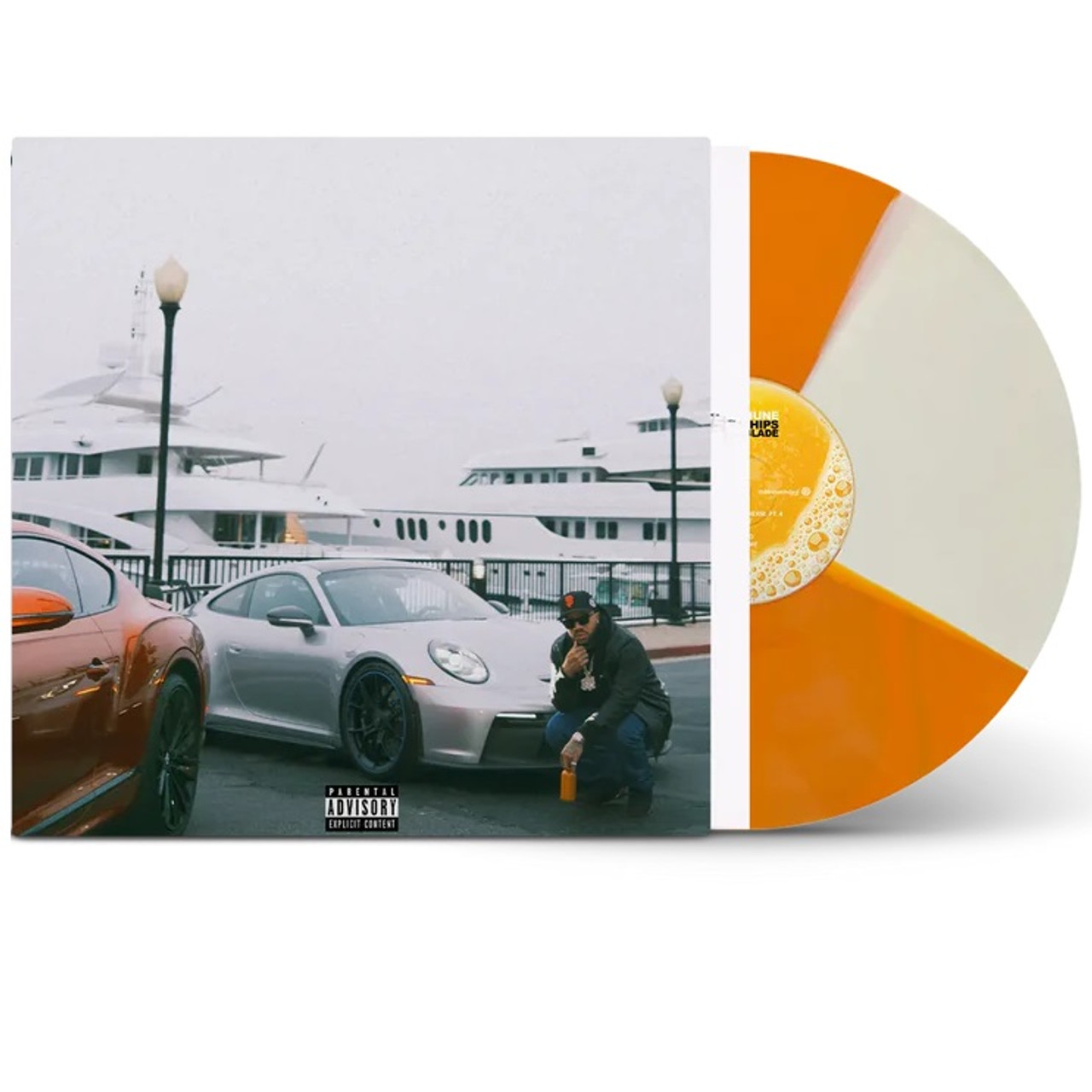 Larry June - Spaceships on the Blade (Orange & Bone Quad) Vinyl