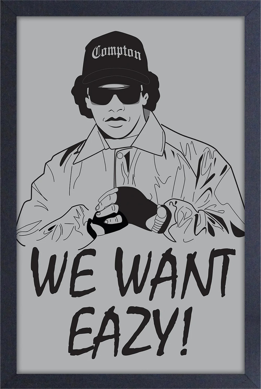 eazy-e-we-want-eazy-framed-art