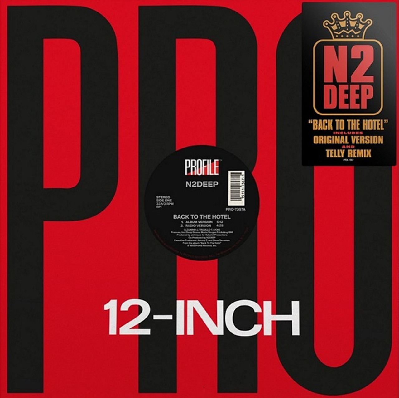 N2DEEP / BACK TO THE HOTEL 12インチ シングル N2Deep - Back To The Hotel 12