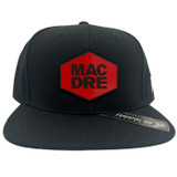 Mac Dre - Red Patch Logo Black Snap Back Hat