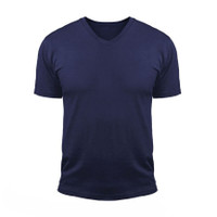 Nona - Blank V-Neck (Dark Blue)