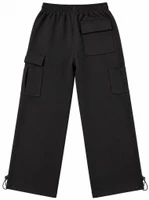 Nona - Black Fleece Sweatpants (Black) Heavy Weight