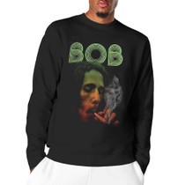 Bob Marley - Long Sleeved Smoke Gradient T-Shirt