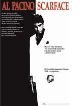 Scarface (Al Pacino) - Tony Montana Movie Poster