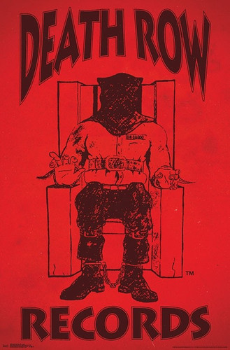 Death Row Records 22" by 34" Poster (Red) Death Row Records 22" by 34" Poster (Red)