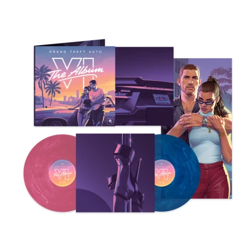 Grand Theft Auto VI: The Album (Pink + Blue) Vinyl Record