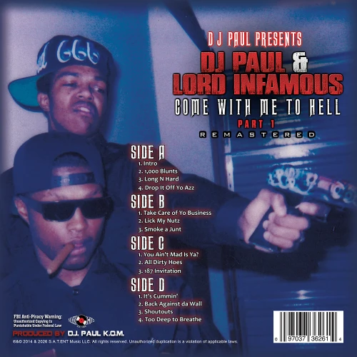 DJ Paul & Lord Infamous - Come With Me To Hell Part 1 Vinyl Record