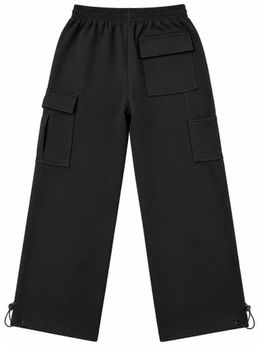 Nona - Black Fleece Sweatpants (Black) Heavy Weight