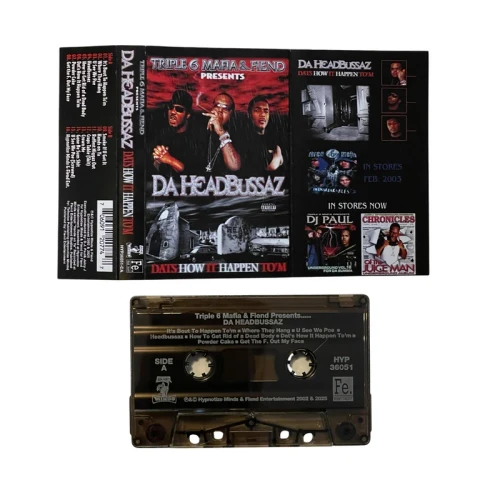Three 6 Mafia & Fiend - Da Headbussaz  Cassette Tape
