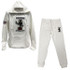 J-Diggs Presents Giftd Clothing Romp Crew - White Jogger Set