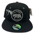 California Republic Patch w/ Grizzly Black Snap Back Hat