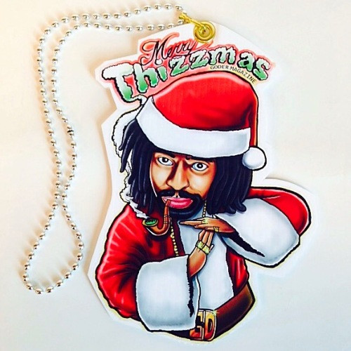 Mac Dre Merry Thizzmas 8 x 11 Cut Out Plastic Pendant