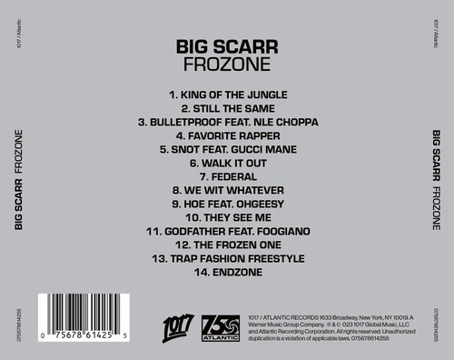 Big Scarr - Frozone CD