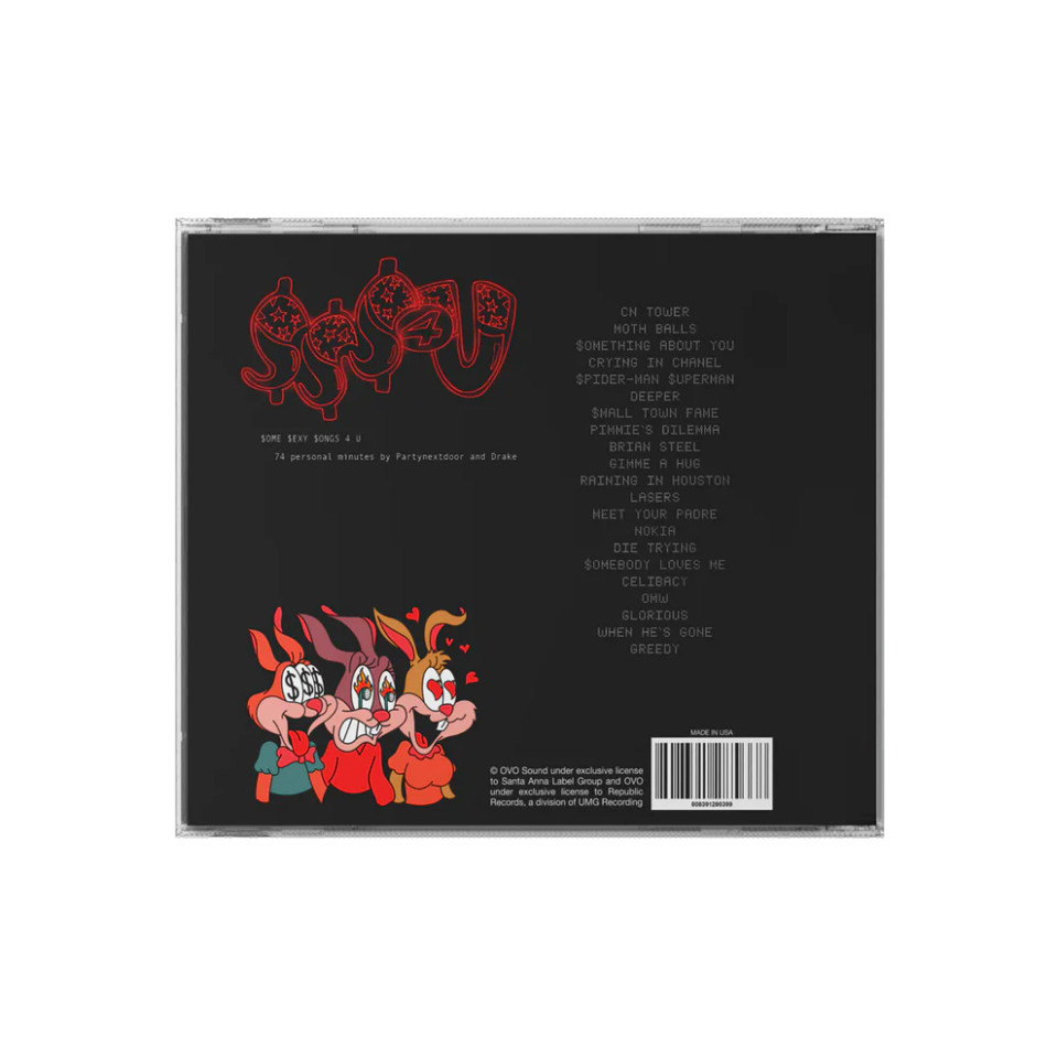 希少Trey Gunnソロ・参加作品 CD まとめ PartyNextDoor & Drake - $ome $exy $ongs 4 U CD