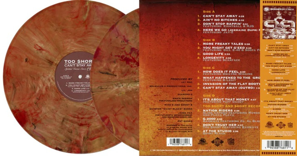 Too $hort - Can't Stay Away Vinyl Record