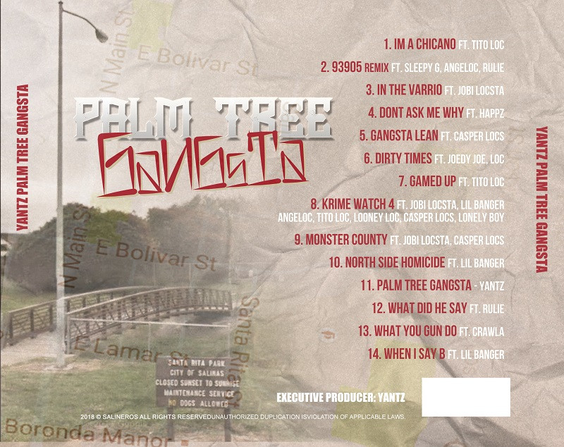 Yantz - Palm Tree Gangsta CD