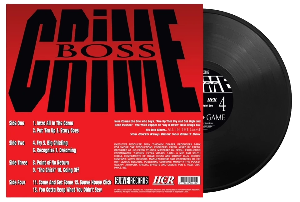 Crime Boss - All In The Game Vinyl Record