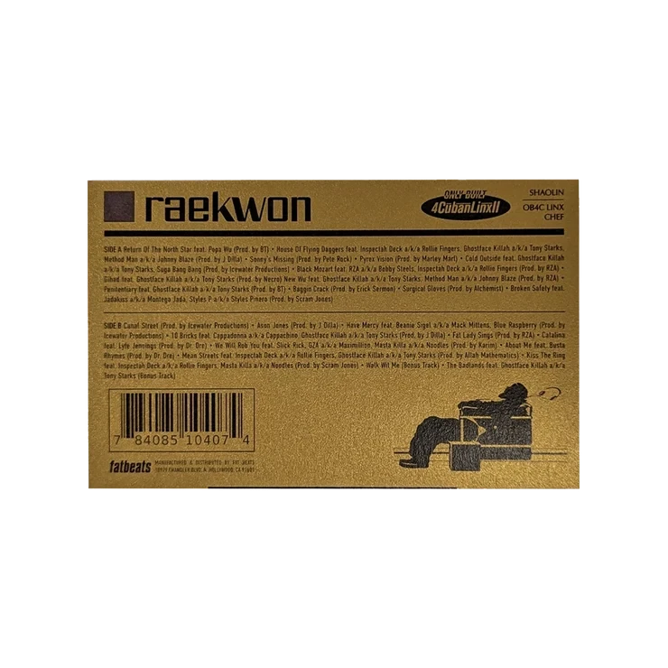 Raekwon - Only Built 4 Cuban Linx... Pt. II (Blank Tape Edition) Cassette Tape