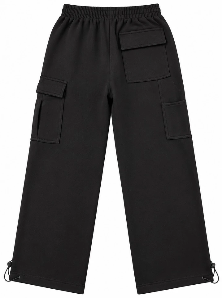 Nona - Black Fleece Sweatpants (Black) Heavy Weight