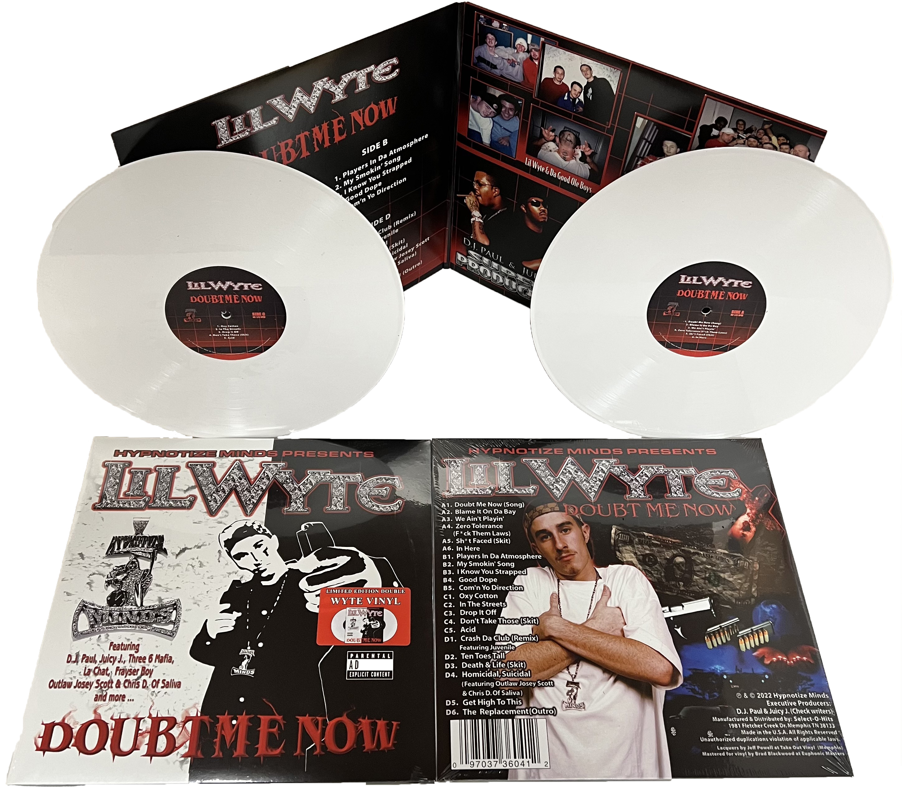 Lil Wyte - Doubt Me Now Double White Vinyl Record