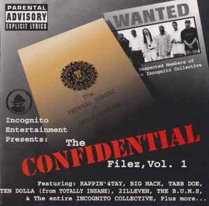 洋楽 G-RAP CONFIDENTIAL FILZ VOL.1 Incognito Ent Presents - The Confidential Filez, Vol. 1 CD