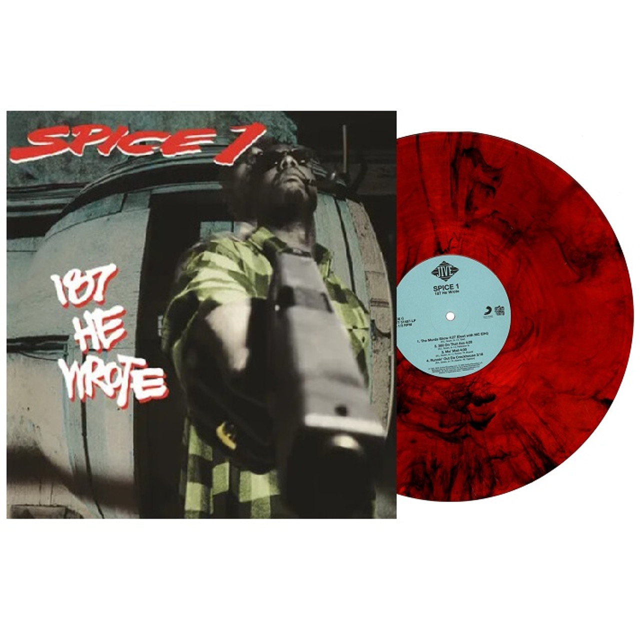 2discs LP Spice 1 187 He Wrote (Red Vinyl) GET51487LP Get On Down 未開封 /00520 Spice 1 - 187 He Wrote (Red Smoke) Vinyl Record