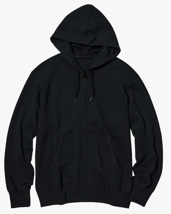 トップス GADID ANONIEM NICK BLACK Zip Up Hoodie Nona - Blank Zip-Up Hoodie (Black)