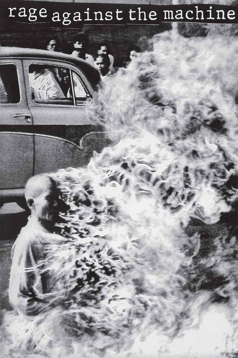 Rage Against the Machine - Burning Monk Poster