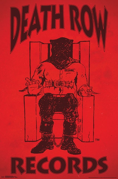 Death Row Records 22" by 34" Poster (Red)