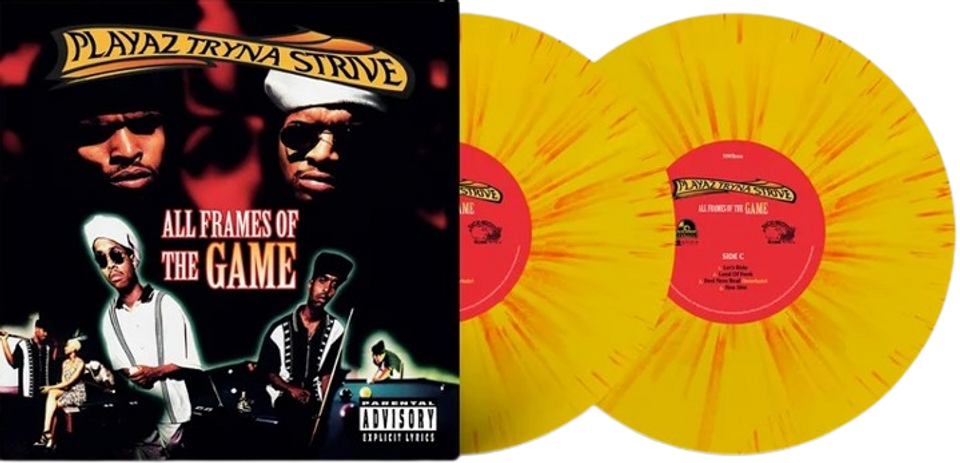 Playaz Tryna Strive - All Frames of The Game (Yellow) Vinyl Record Playaz Tryna Strive - All Frames of The Game (Yellow) Vinyl Record