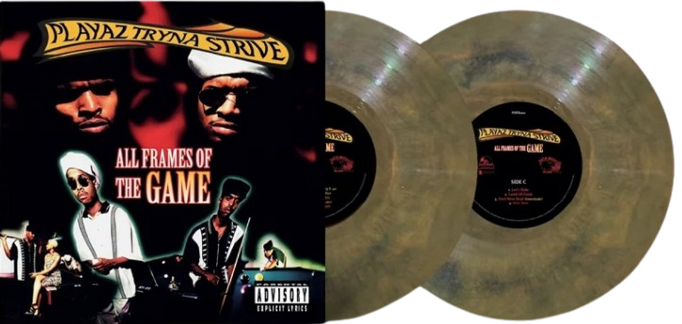 洋楽 PLAYAZ TRYNA STRIVE OG Playaz Tryna Strive - All Frames of The Game (Marble) Vinyl Record