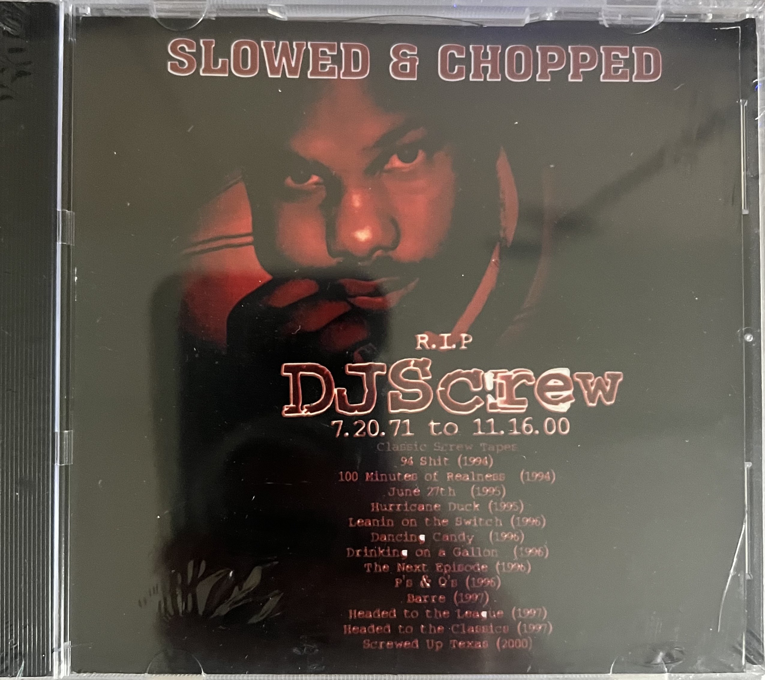 DJ Screw - Unconditional Love Slowed & Chopped CD