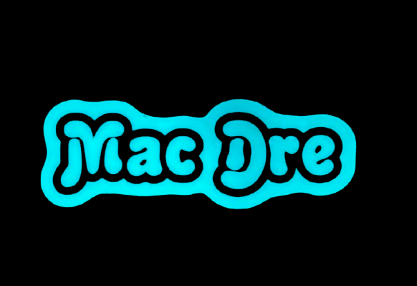 Mac Dre - Genie Text (Glow in The Dark) Sticker