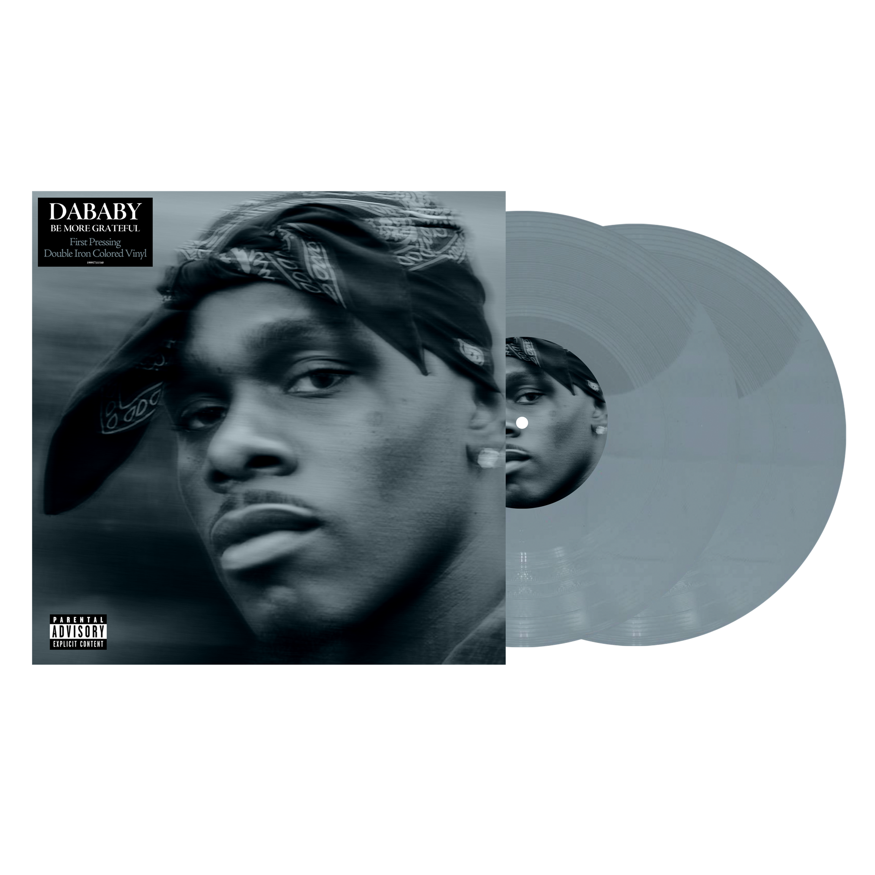 DaBaby - BE MORE GRATEFUL (Iron Colored) Vinyl Record