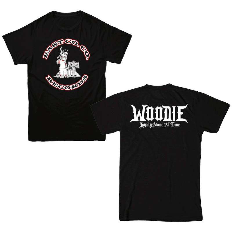 Woodie - East Co. Co. Records Logo T-Shirt